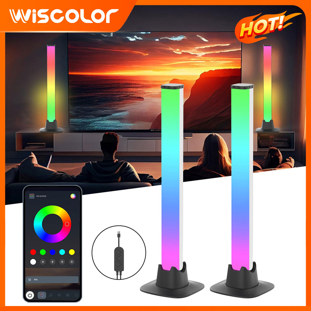 Desk Setup With Tv - Barra de luces LED RGB para