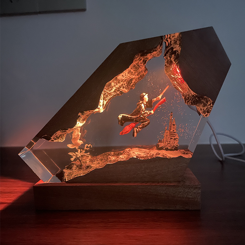 Desk Setup Lamp - Lámpara de Resina Epoxi con Diseño