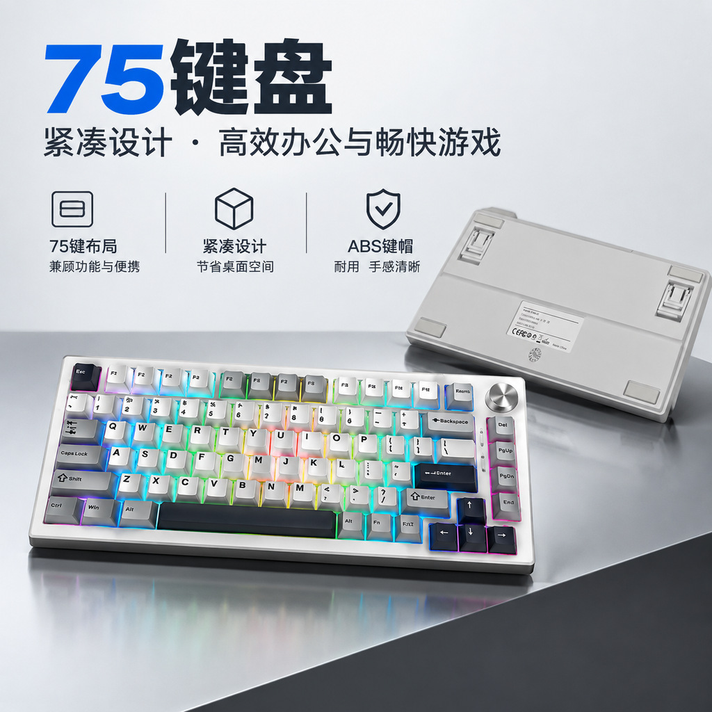 Teclado Mecánico Tri-Modo con  - Desk Setup Pc And Laptop reseña y precio