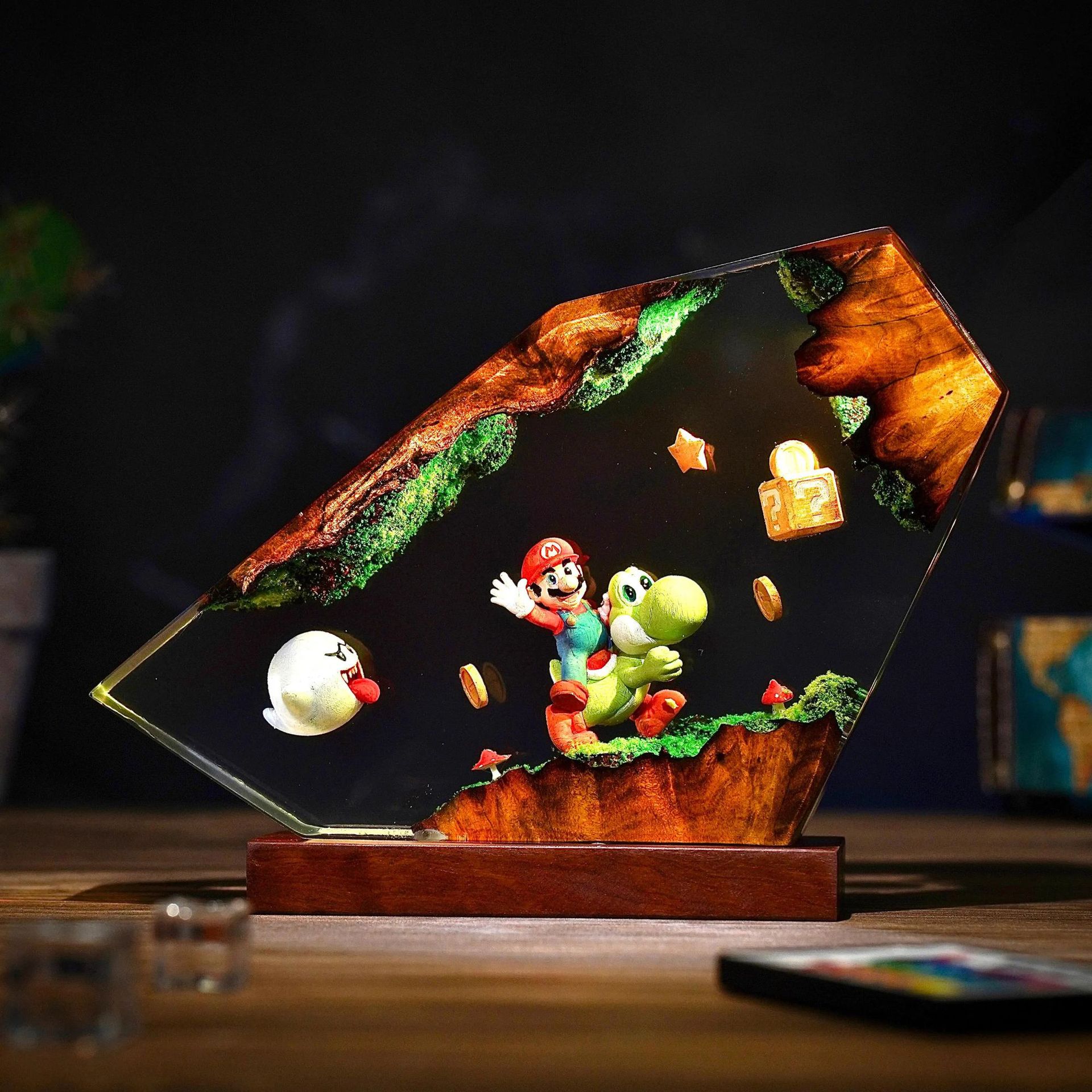 Lámpara de Resina de Mesa, Fig - Desk Setup Lamp reseña y precio