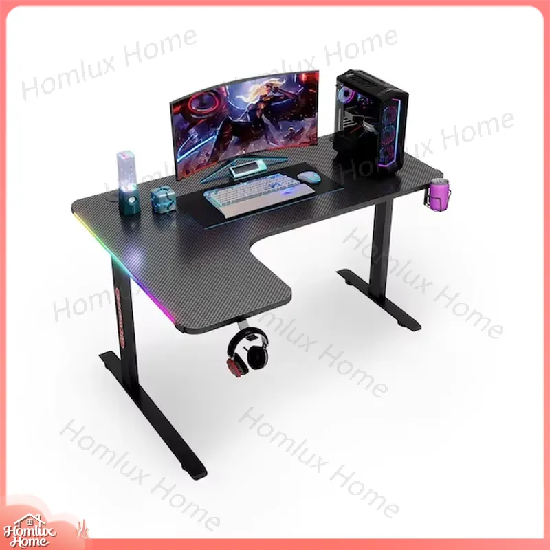 Escritorio Gaming RGB LED en F - Desk Setup L Shaped reseña y precio