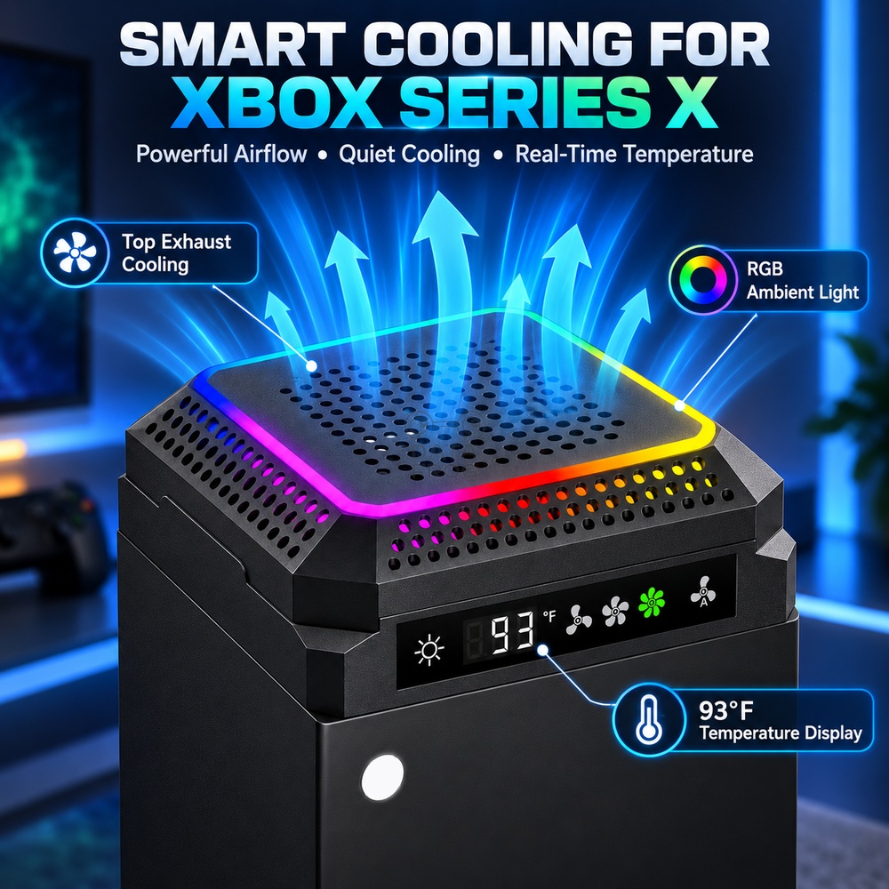 Ventilador de refrigeración au - Desk Setup Xbox reseña y precio